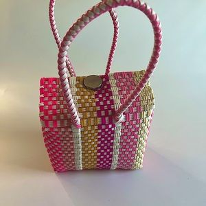 Woven basket purse (small)